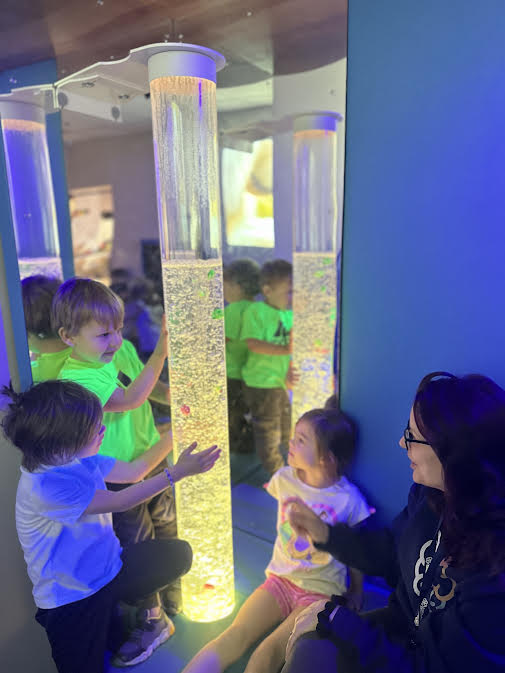 Children engaged in preschool learning 