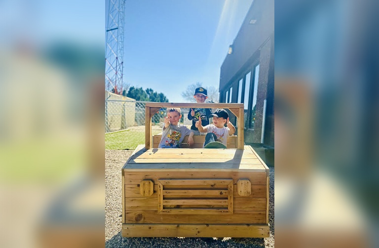 Children enjoying outdoor activity 